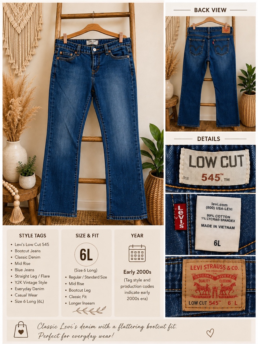 Levi's Blue Women's Bootcut Jeans